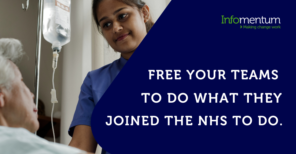 Free your teams to do what they joined the NHS to do.