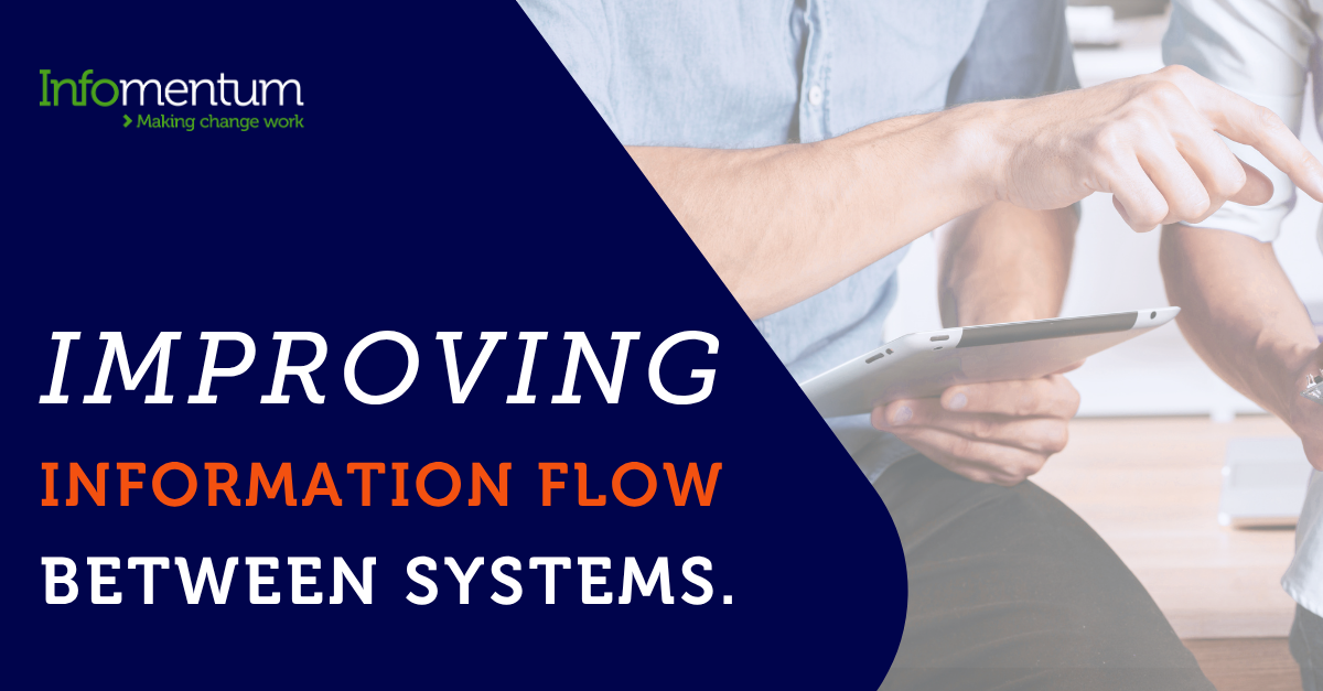 Improving information flow between systems.