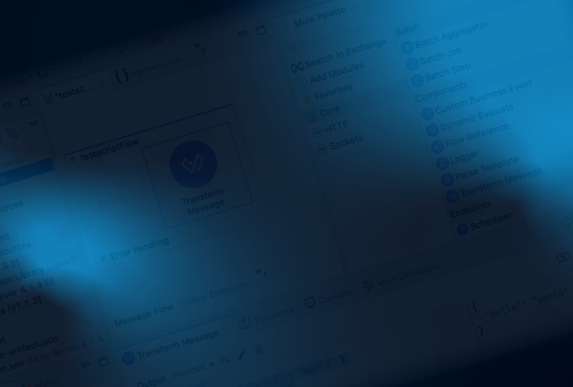 MuleSoft banner blue