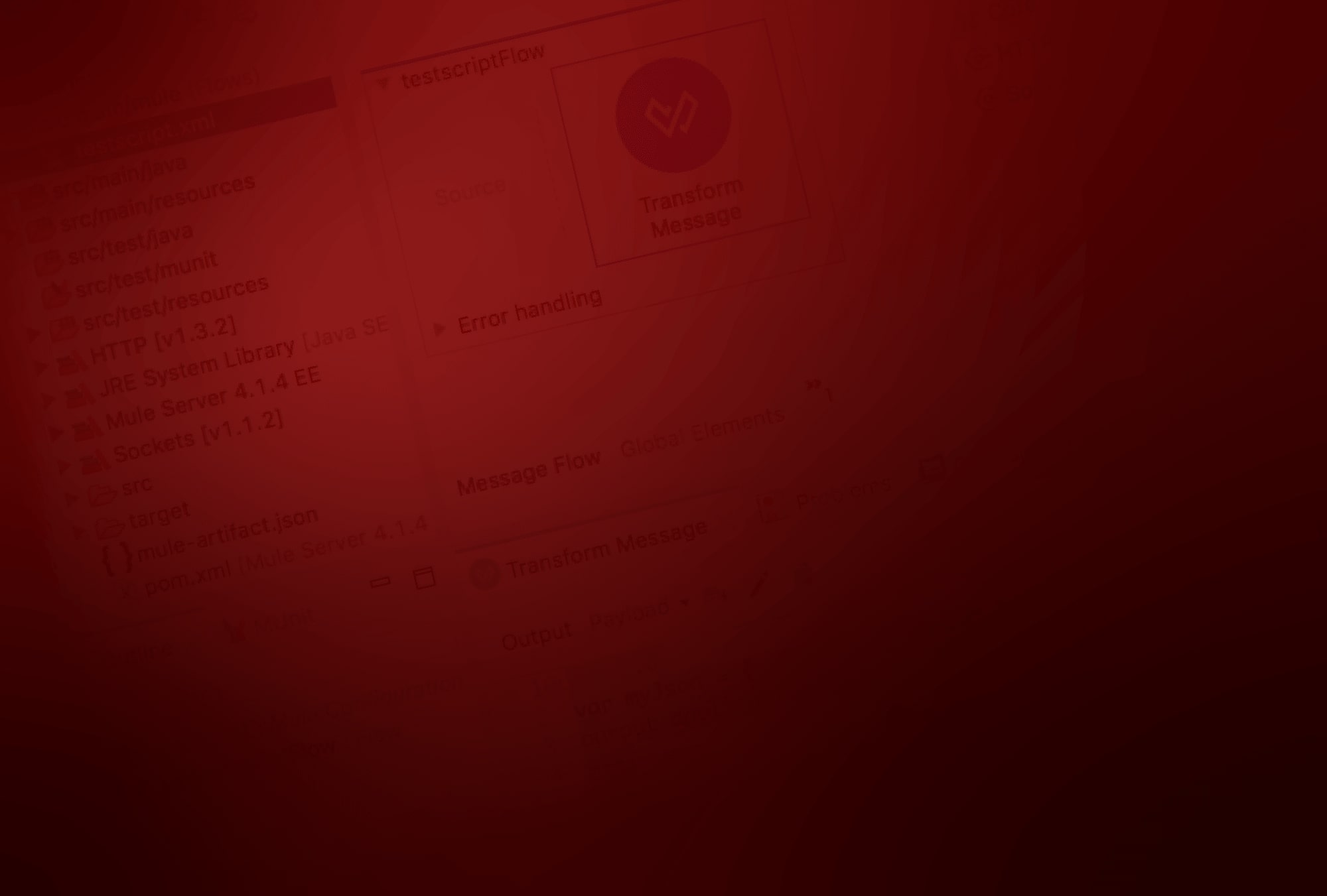 MuleSoft training banner red