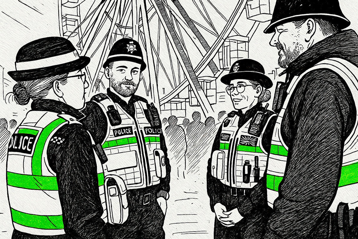 Group of policemen