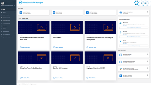 MuleSoft RPA Manager