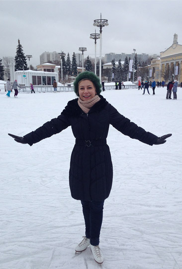 Figure skating in Moscow (Russia)