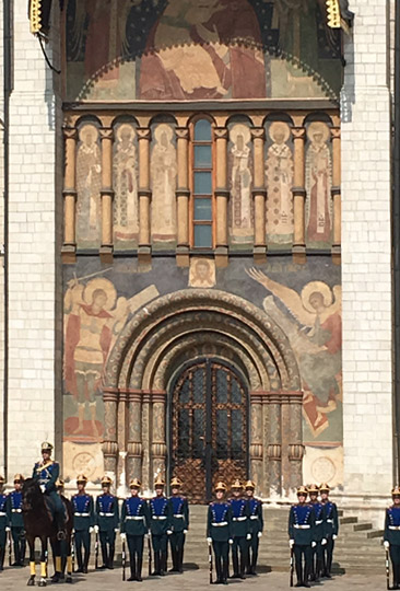 Parade in Kremlin (Moscow)